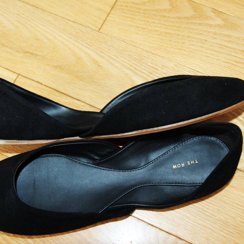 BNWT AW24 THE ROW GEMMA SUEDE BALLET FLATS 37 - Picture 3 of 10